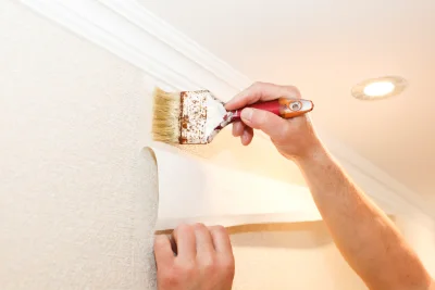 Pose de papier peint à Tréfols — revêtements muraux et toiles de verre